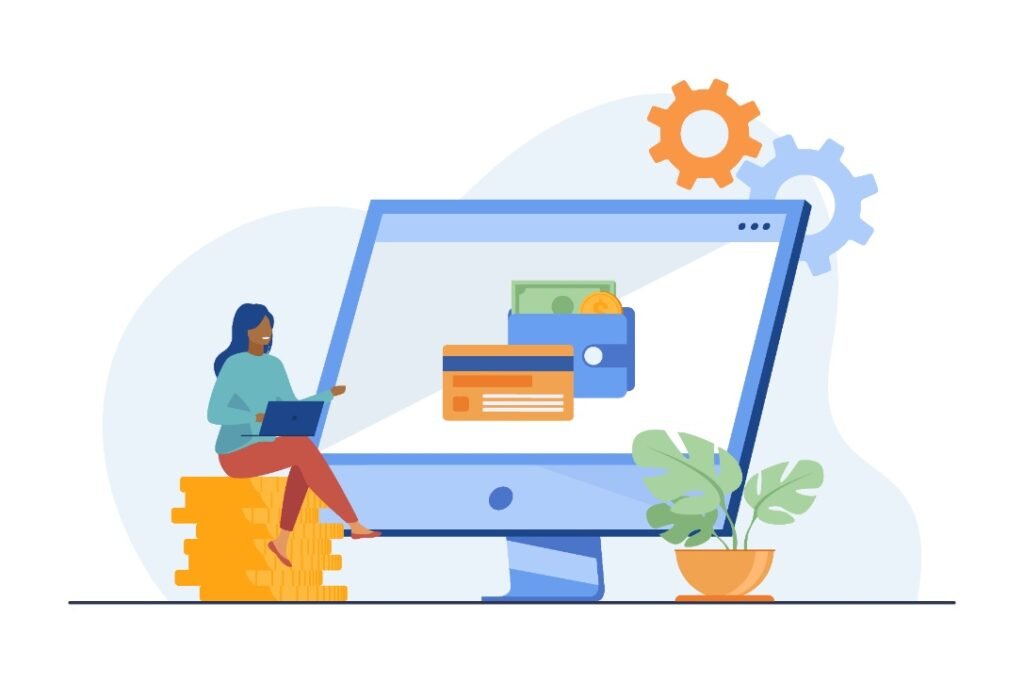 There is a girl to pay with 2d payment gateway