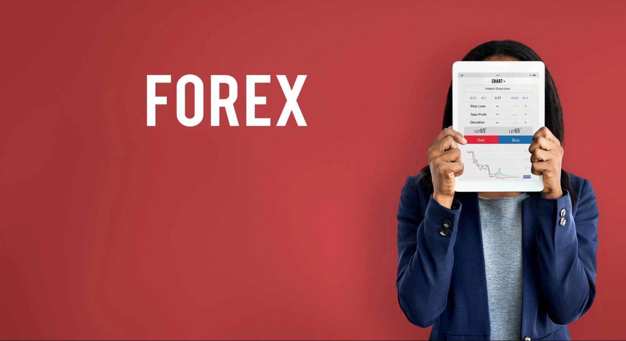 Offshore vs onshore forex merchant account concept showing a forex trading chart on a tablet
